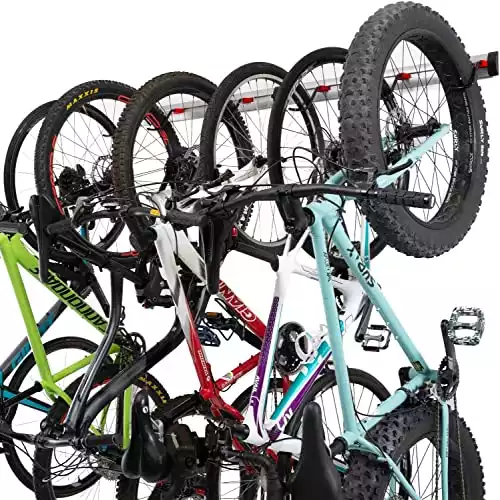 Wall rack for 3 to 6 bikes