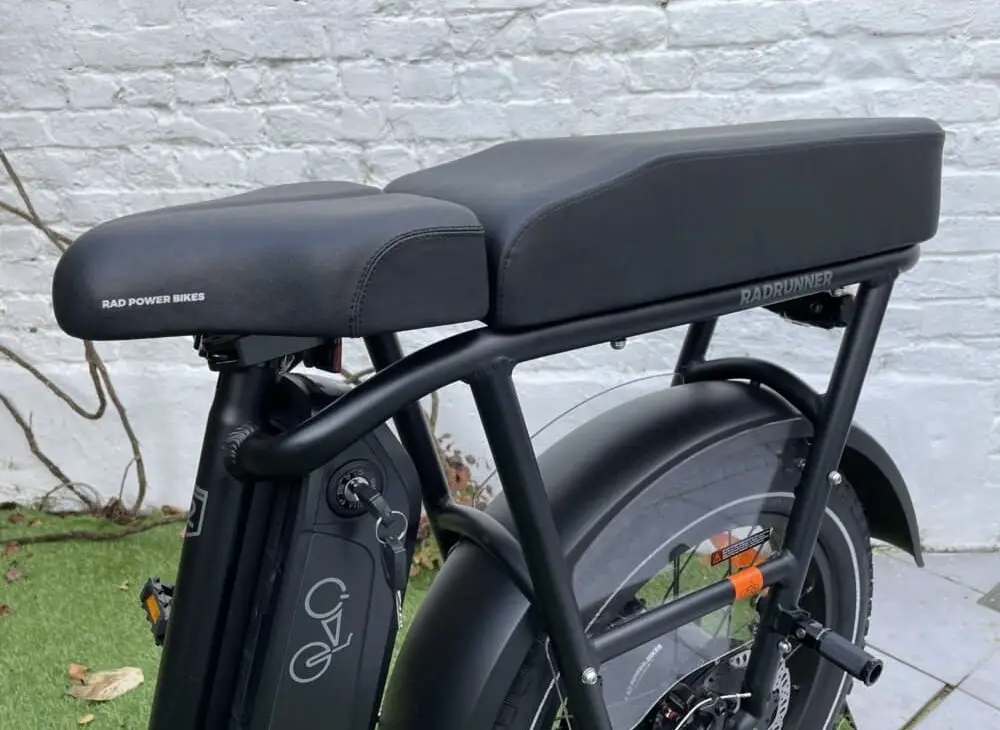 two-seater saddle electric bike rad runner 2
